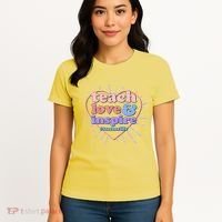 Teach Love And Inspire #Teacher Life Women's T-Shirt thumb 4