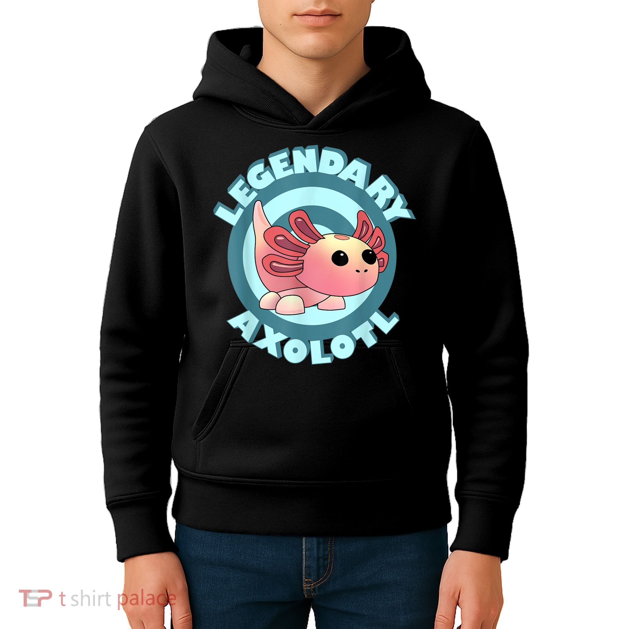 The Legendary Axolotl Adopt Me Gaming Team Kids Hoodie