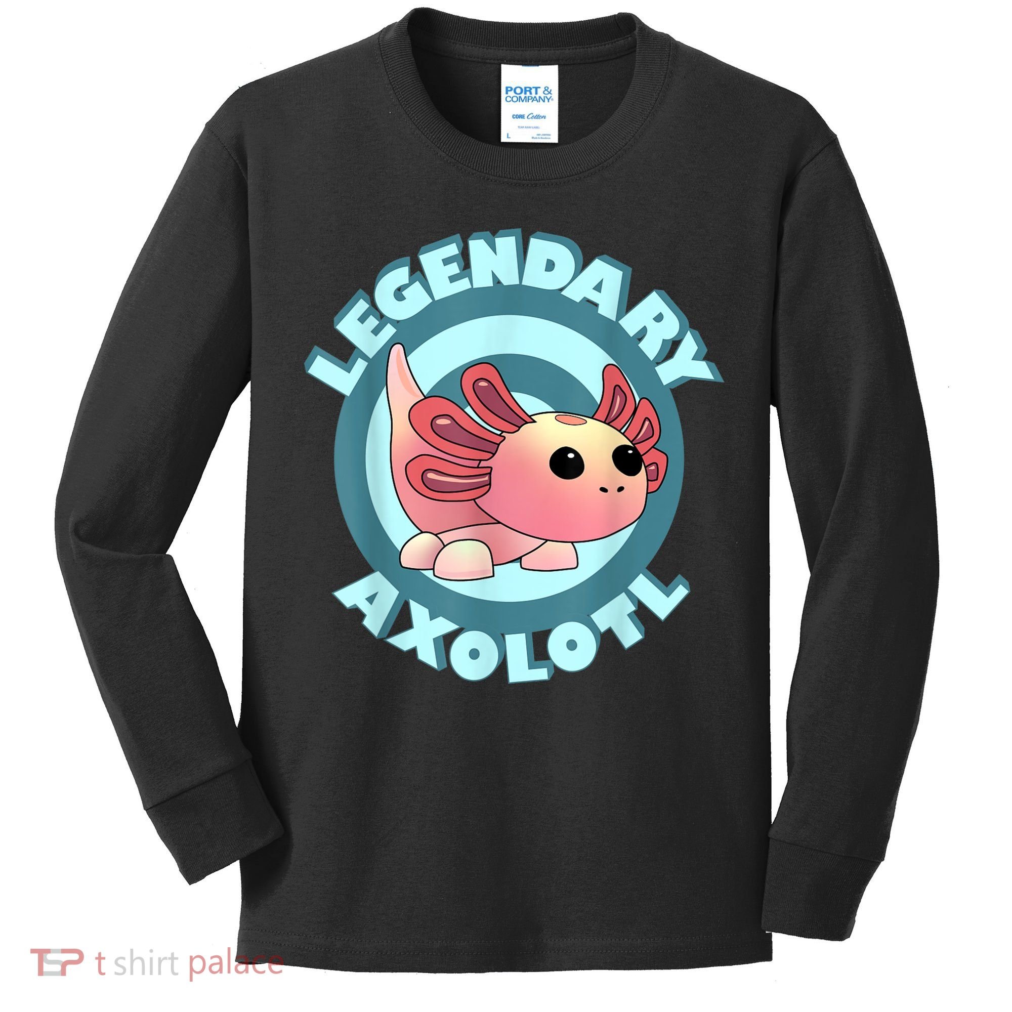 The Legendary Axolotl Adopt Me Gaming Team Kids Long Sleeve Shirt