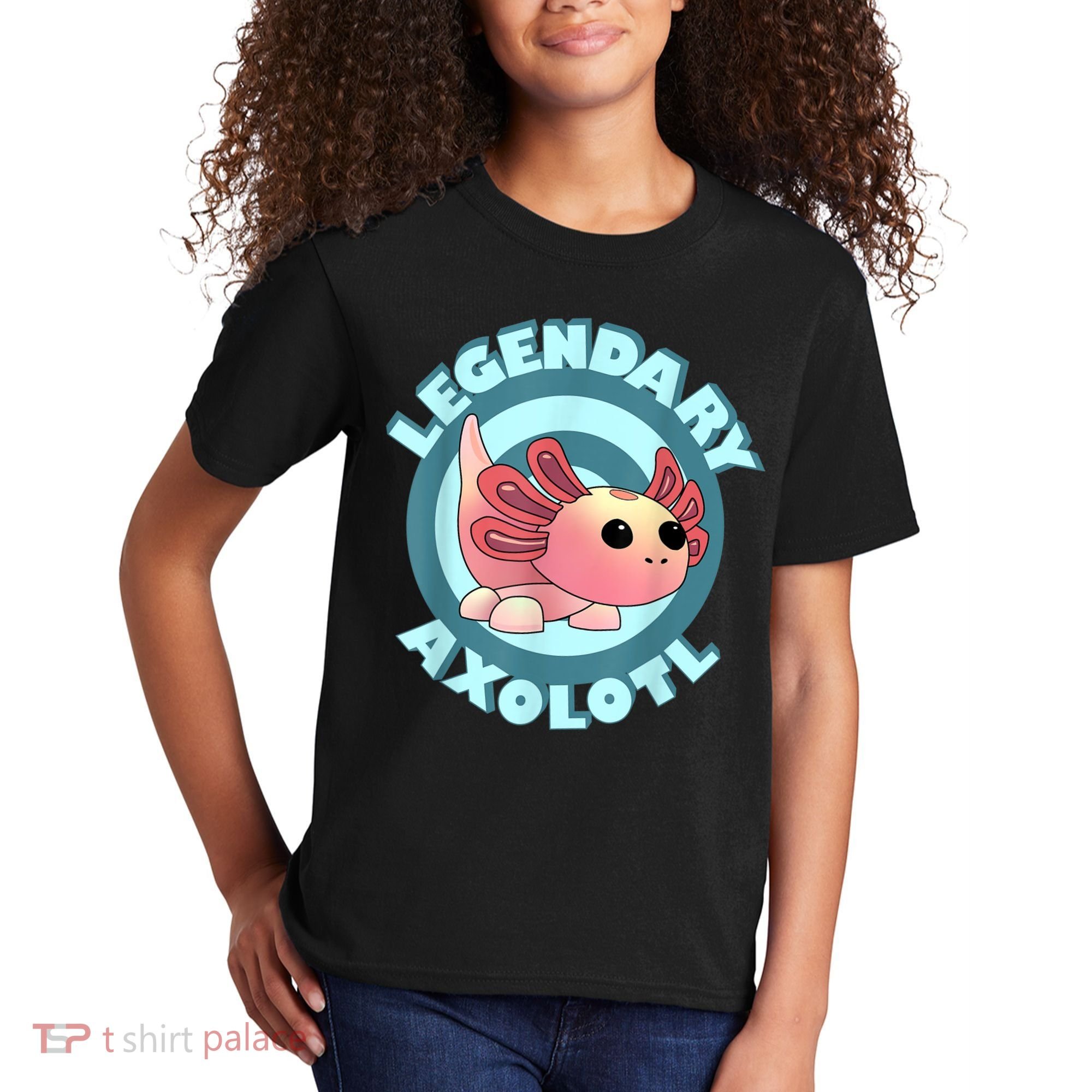 The Legendary Axolotl Adopt Me Gaming Team Kids T-Shirt