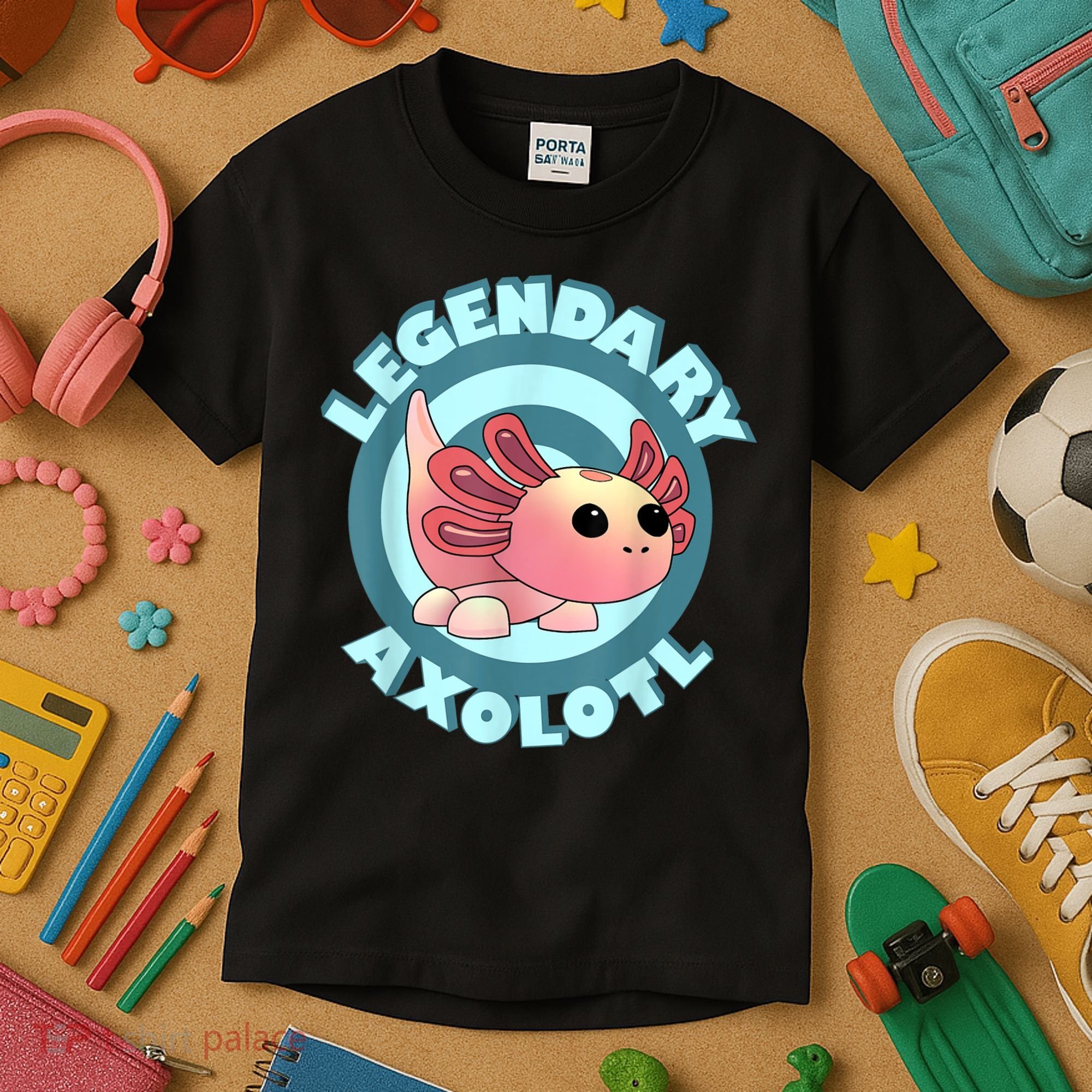 The Legendary Axolotl Adopt Me Gaming Team Kids T-Shirt