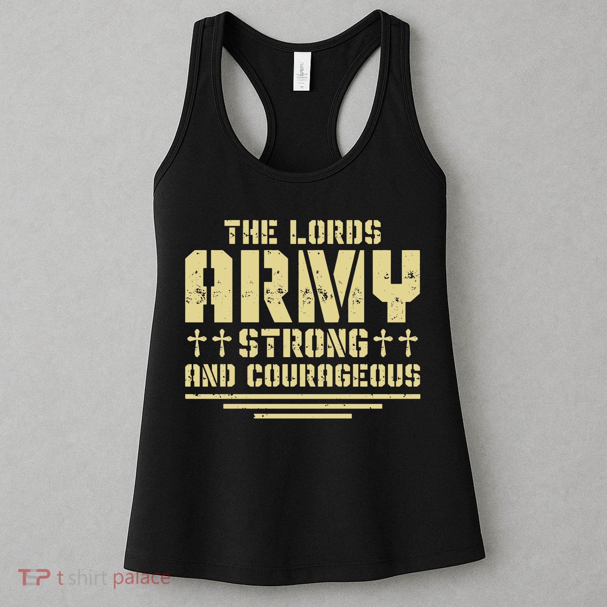 The Lords Army Strong And Courageous Jesus Christ Women's Tank Top