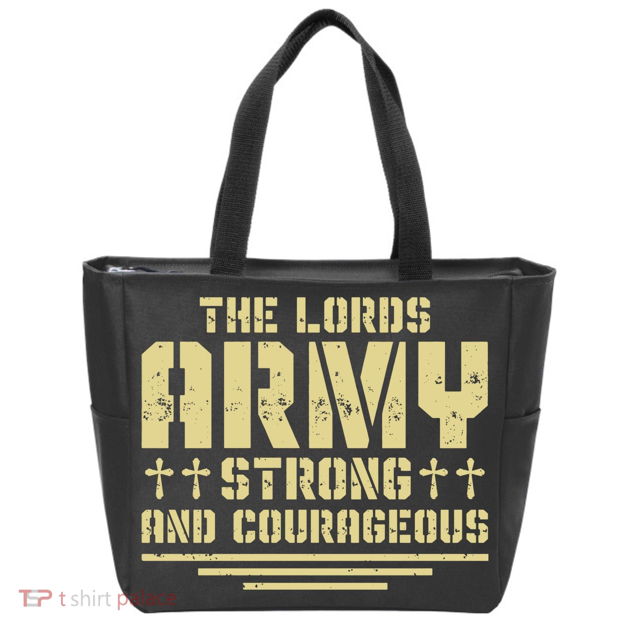 The Lords Army Strong And Courageous Jesus Christ Tote Bag