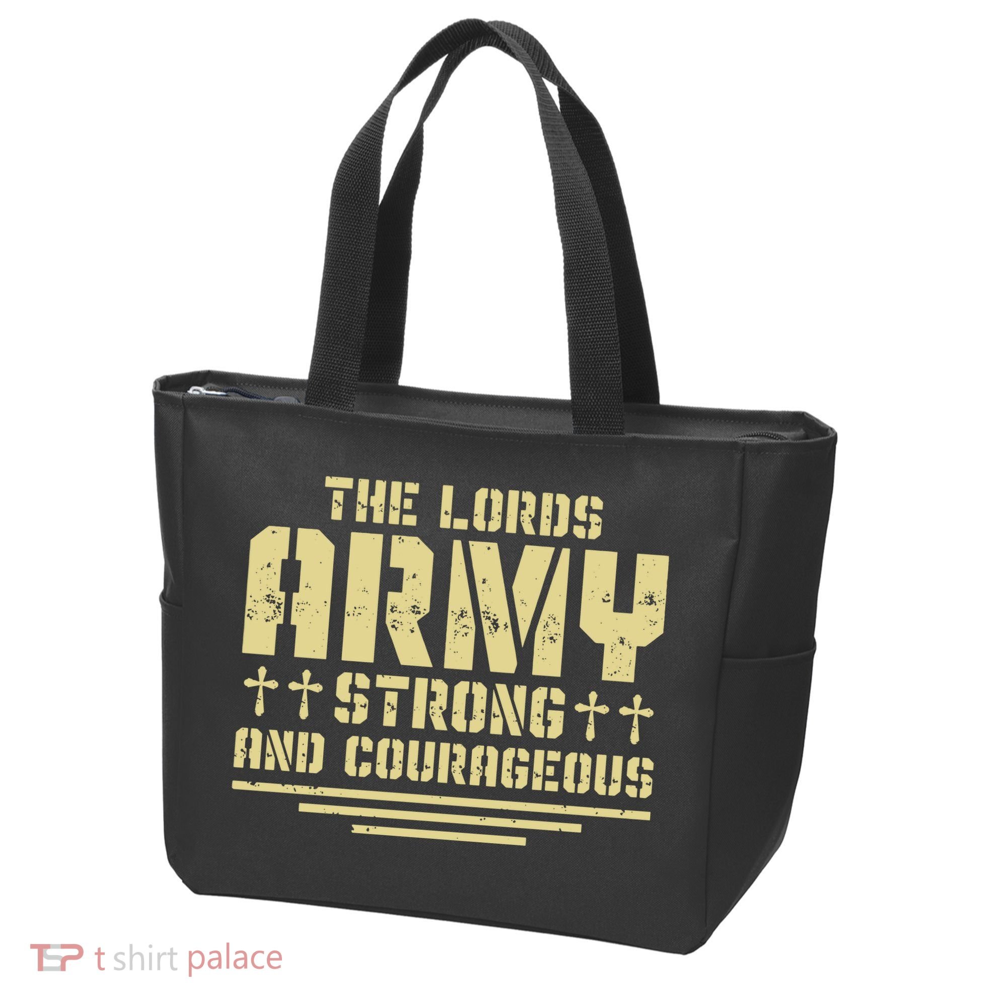 The Lords Army Strong And Courageous Jesus Christ Tote Bag