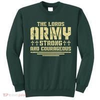 The Lords Army Strong And Courageous Jesus Christ Sweatshirt thumb 0
