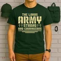 The Lords Army Strong And Courageous Jesus Christ T-Shirt thumb 6