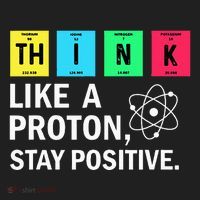 Think Like A Proton Stay Positive Funny Science Women's Sweatshirt thumb 2