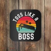 Toss Like A Boss Bean Bag Player Funny Cornhole Coaster thumb 0