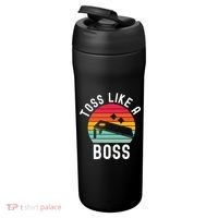 Toss Like A Boss Bean Bag Player Funny Cornhole 24oz Duet Stainless Steel Tumbler thumb 3
