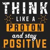 Think Like A Proton And Stay Positive Funny Nerd Chemistry Beanie thumb 2