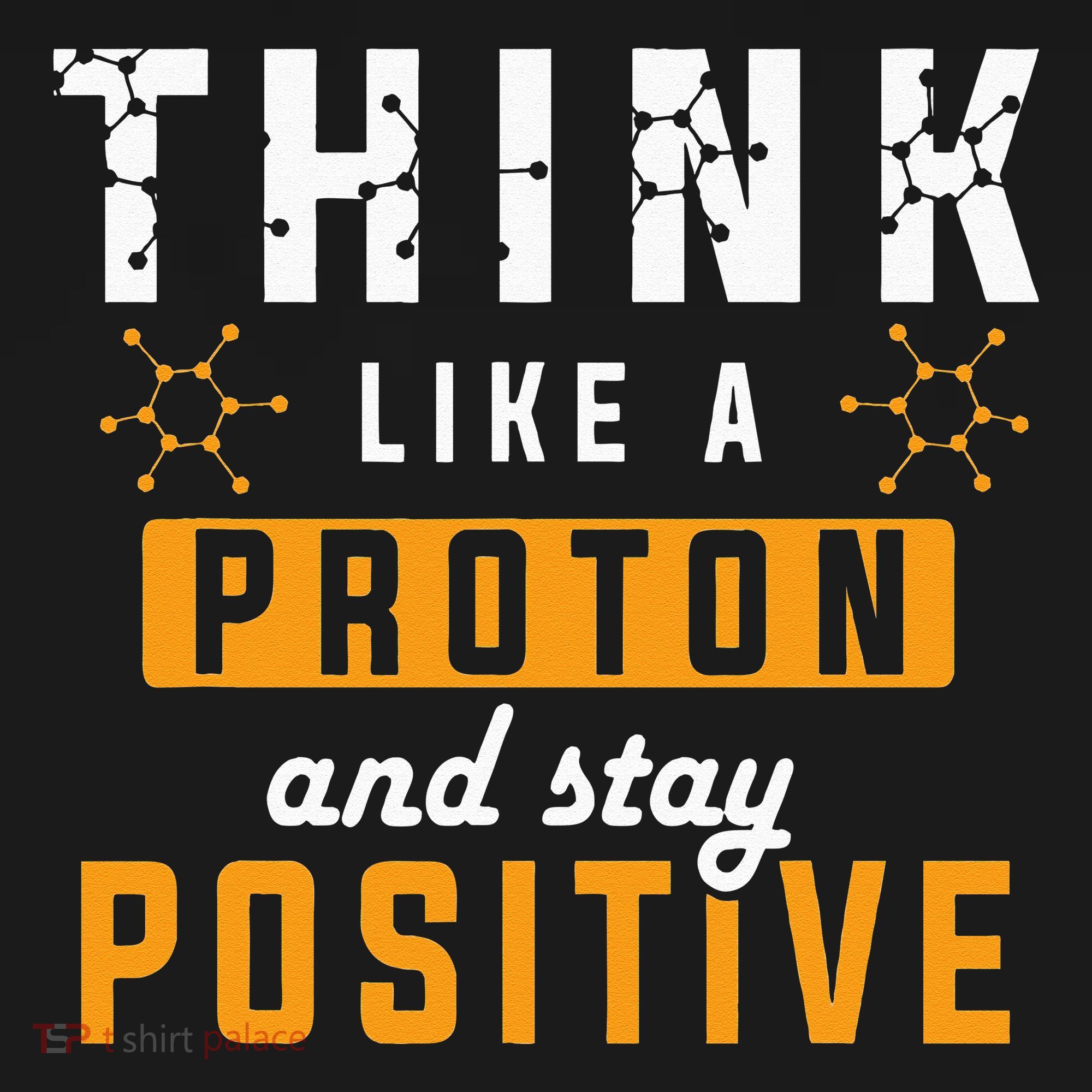 Think Like A Proton And Stay Positive Funny Nerd Chemistry Women's Hoodie