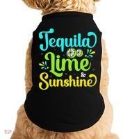 Tequila Lime And Sunshine Funny Beach Summer Vacation Cinco De Mayo Doggie Tank thumb 0