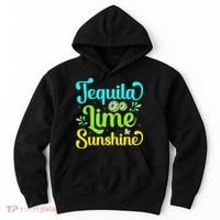 Tequila Lime And Sunshine Funny Beach Summer Vacation Cinco De Mayo Hoodie thumb 0