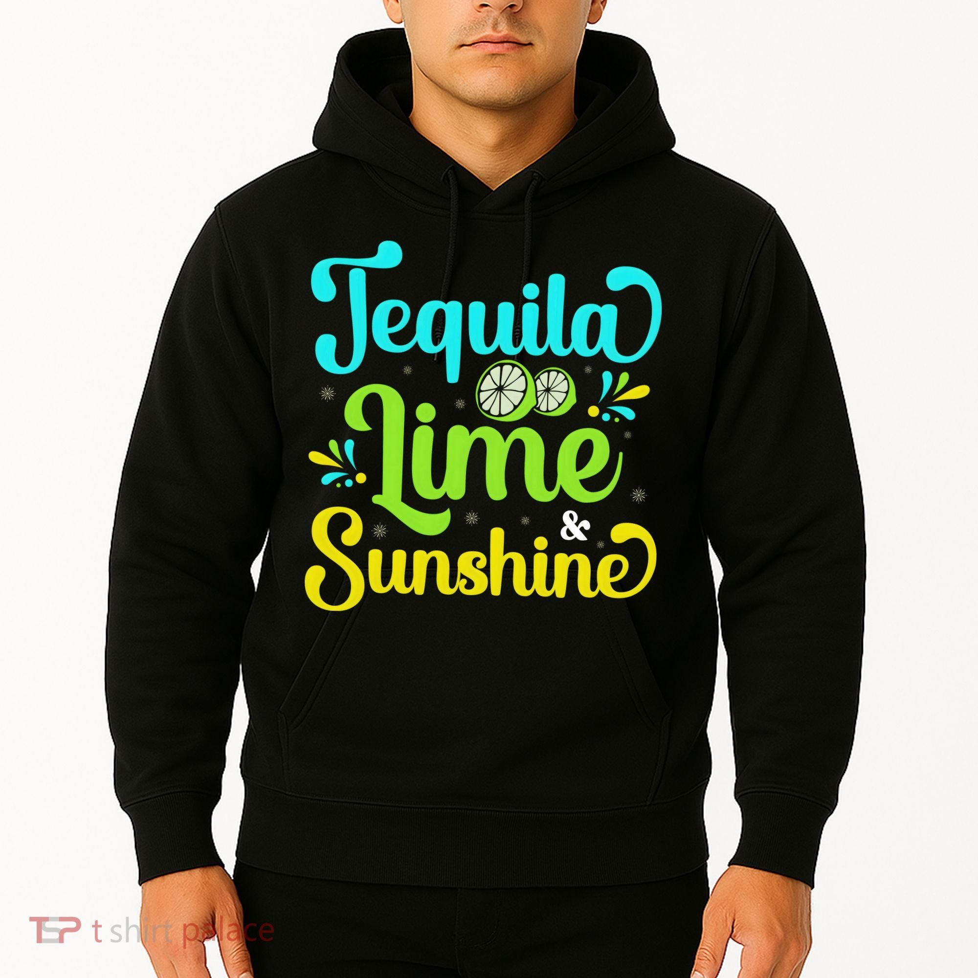 Tequila Lime And Sunshine Funny Beach Summer Vacation Cinco De Mayo Hoodie