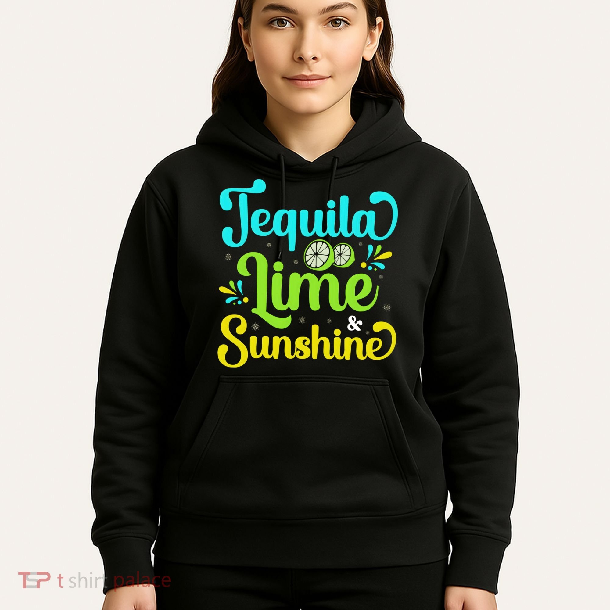 Tequila Lime And Sunshine Funny Beach Summer Vacation Cinco De Mayo Hoodie