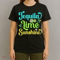 Tequila Lime And Sunshine Funny Beach Summer Vacation Cinco De Mayo T-Shirt thumb 4