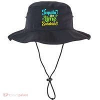Tequila Lime And Sunshine Funny Beach Summer Vacation Cinco De Mayo Bucket Hat thumb 0