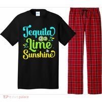 Tequila Lime And Sunshine Funny Beach Summer Vacation Cinco De Mayo Pajama Set thumb 0
