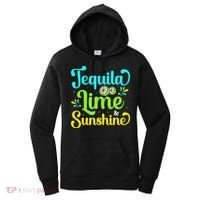 Tequila Lime And Sunshine Funny Beach Summer Vacation Cinco De Mayo Women's Hoodie thumb 0