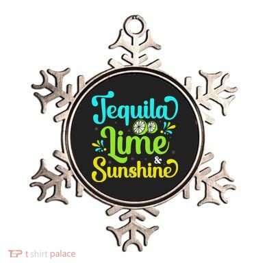 Tequila Lime And Sunshine Funny Beach Summer Vacation Cinco De Mayo Ornament