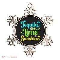 Tequila Lime And Sunshine Funny Beach Summer Vacation Cinco De Mayo Ornament thumb 0