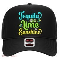 Tequila Lime And Sunshine Funny Beach Summer Vacation Cinco De Mayo Hat thumb 0