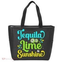 Tequila Lime And Sunshine Funny Beach Summer Vacation Cinco De Mayo Tote Bag thumb 0