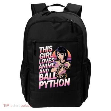 This Loves Anime Ball Python Snake Pet Ball Python Great Gift Backpack