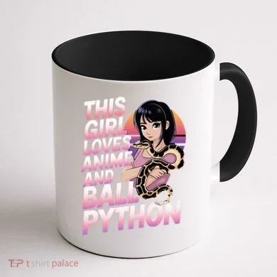 This Loves Anime Ball Python Snake Pet Ball Python Great Gift Coffee Mug back