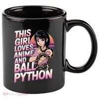 This Loves Anime Ball Python Snake Pet Ball Python Great Gift 11oz C Handle Ceramic Mug thumb 0