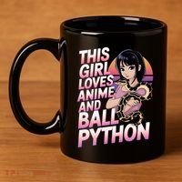 This Loves Anime Ball Python Snake Pet Ball Python Great Gift 11oz C Handle Ceramic Mug thumb 4
