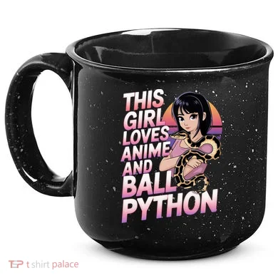 This Loves Anime Ball Python Snake Pet Ball Python Great Gift 15oz Campfire Ceramic Mug