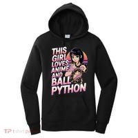 This Loves Anime Ball Python Snake Pet Ball Python Great Gift Women's Hoodie thumb 0