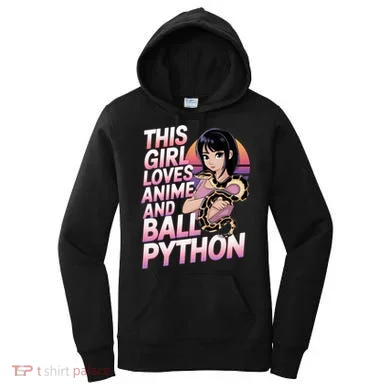 This Loves Anime Ball Python Snake Pet Ball Python Great Gift Women's Hoodie