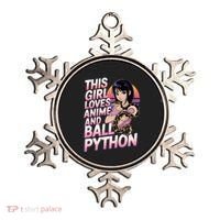 This Loves Anime Ball Python Snake Pet Ball Python Great Gift Ornament thumb 0