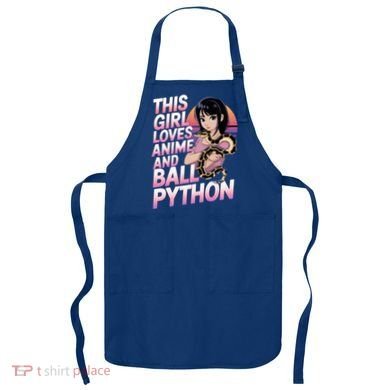 This Loves Anime Ball Python Snake Pet Ball Python Great Gift Apron