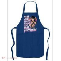 This Loves Anime Ball Python Snake Pet Ball Python Great Gift Apron thumb 0