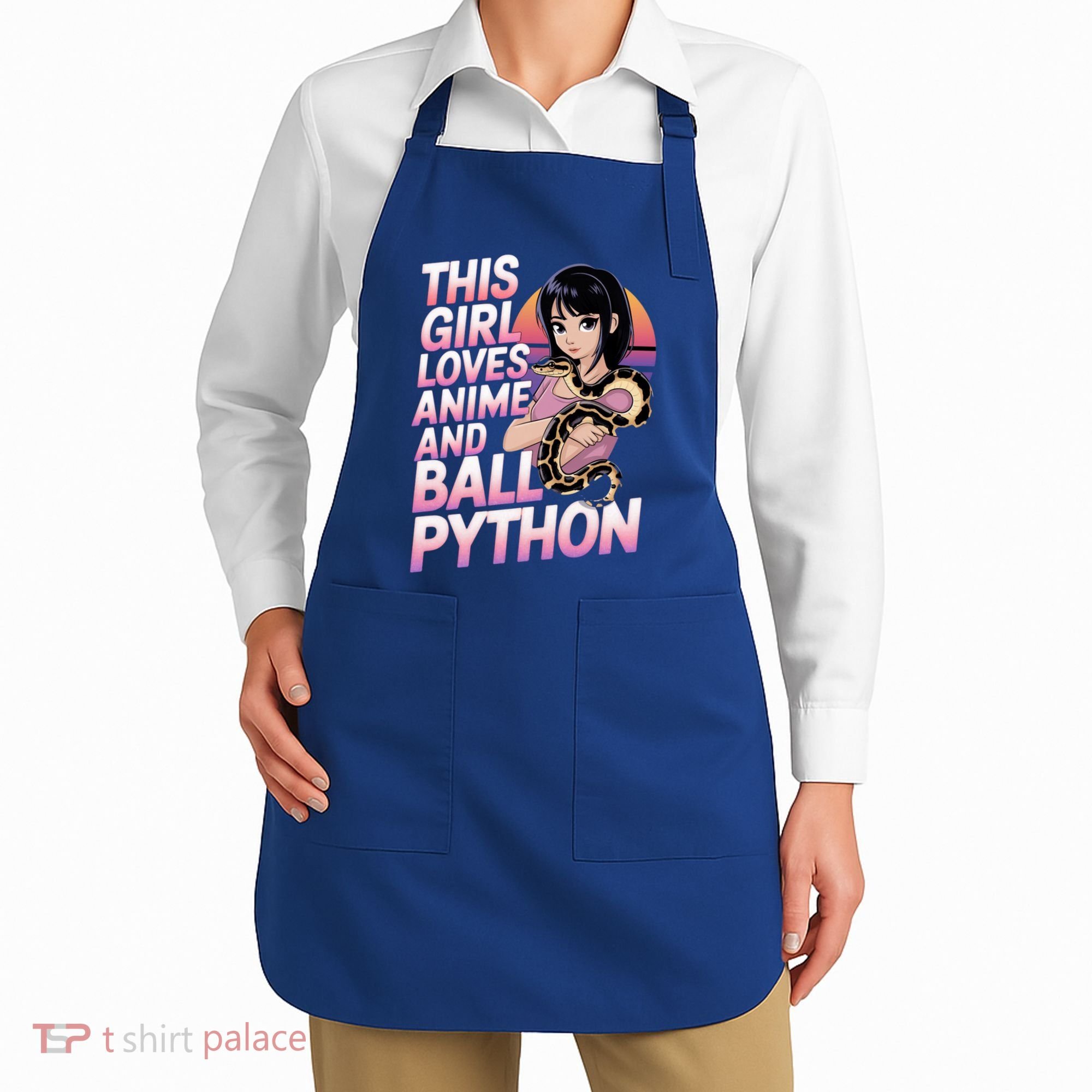 This Loves Anime Ball Python Snake Pet Ball Python Great Gift Apron