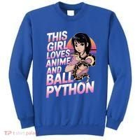 This Loves Anime Ball Python Snake Pet Ball Python Great Gift Sweatshirt thumb 0