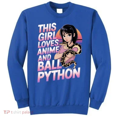 This Loves Anime Ball Python Snake Pet Ball Python Great Gift Sweatshirt