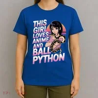 This Loves Anime Ball Python Snake Pet Ball Python Great Gift T-Shirt thumb 4