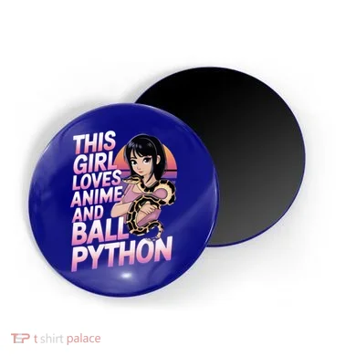 This Loves Anime Ball Python Snake Pet Ball Python Great Gift Magnet