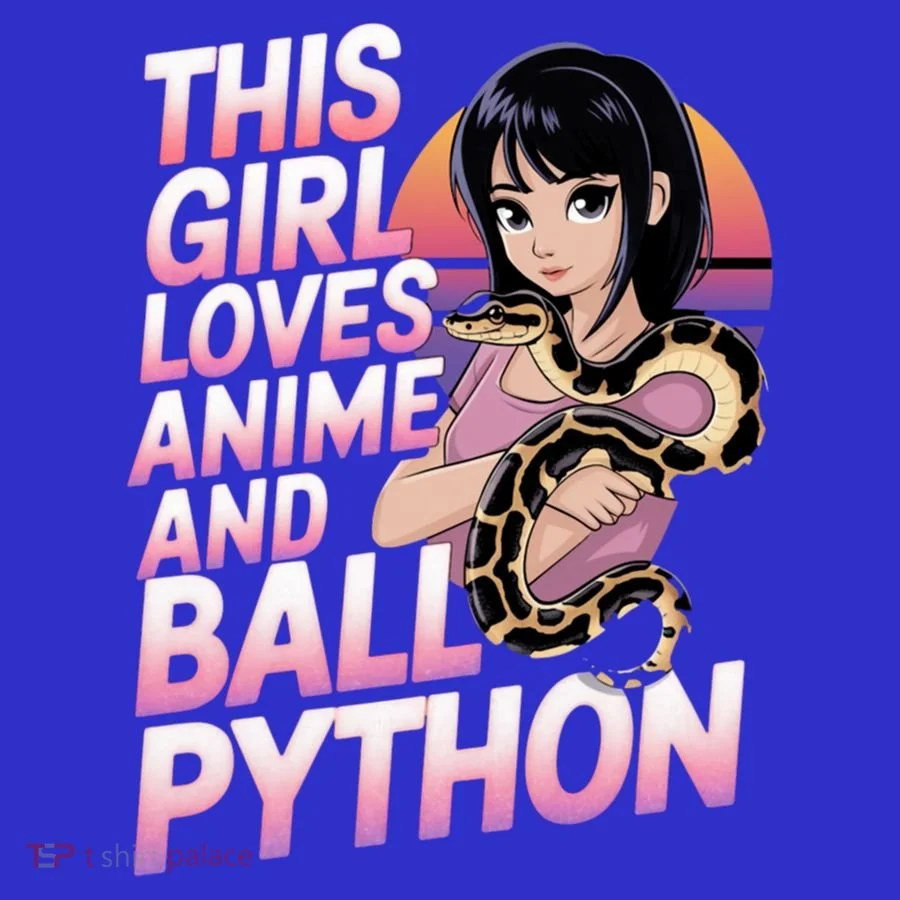 This Loves Anime Ball Python Snake Pet Ball Python Great Gift Magnet