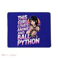 This Loves Anime Ball Python Snake Pet Ball Python Great Gift Mousepad thumb 0