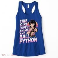 This Loves Anime Ball Python Snake Pet Ball Python Great Gift Women's Tank Top thumb 0
