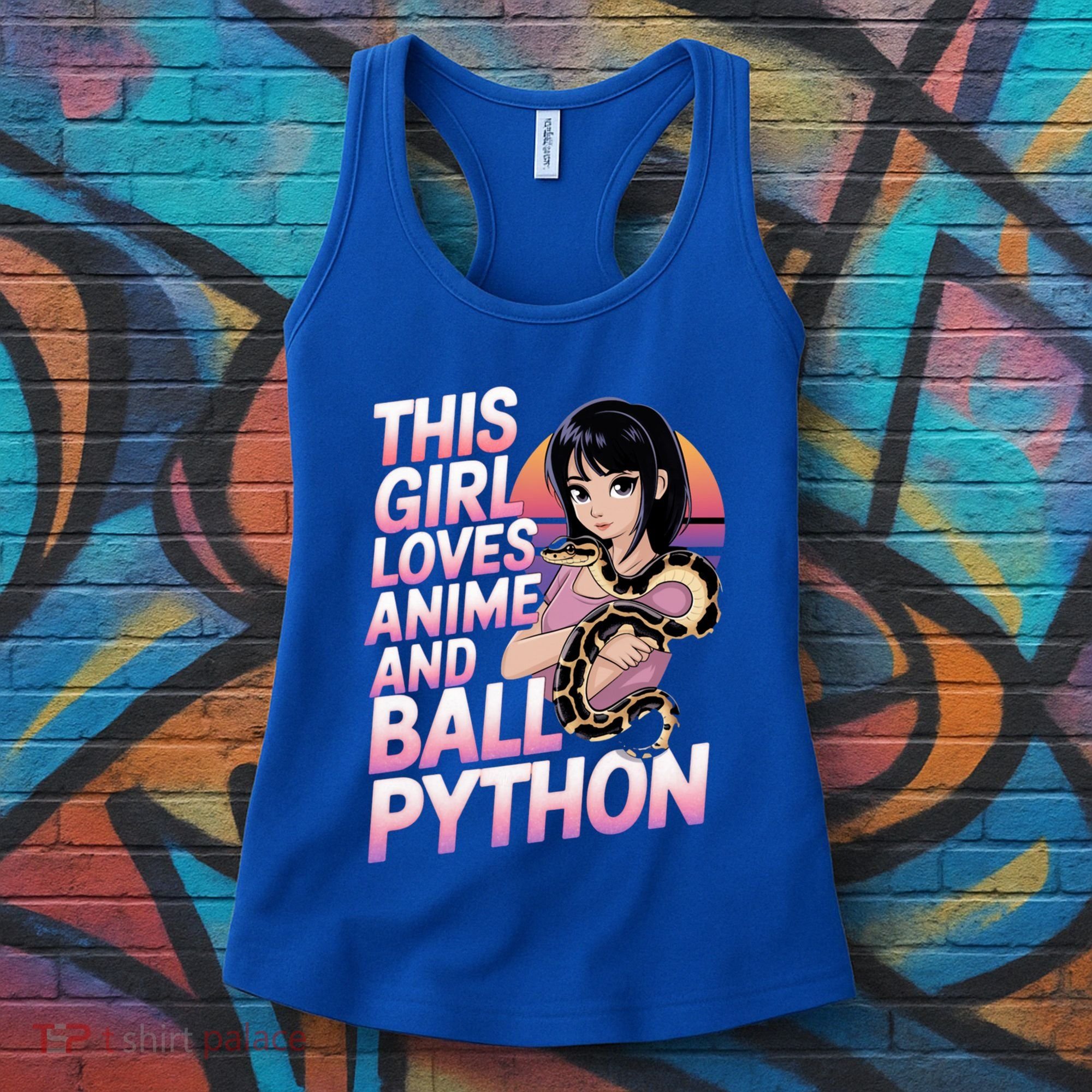 This Loves Anime Ball Python Snake Pet Ball Python Great Gift Women's Tank Top
