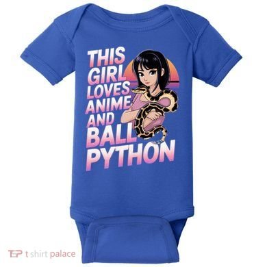 This Loves Anime Ball Python Snake Pet Ball Python Great Gift Baby Bodysuit