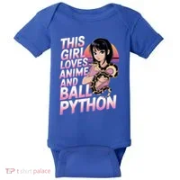This Loves Anime Ball Python Snake Pet Ball Python Great Gift Baby Bodysuit thumb 0