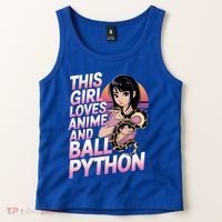 This Loves Anime Ball Python Snake Pet Ball Python Great Gift Tank Top thumb 2
