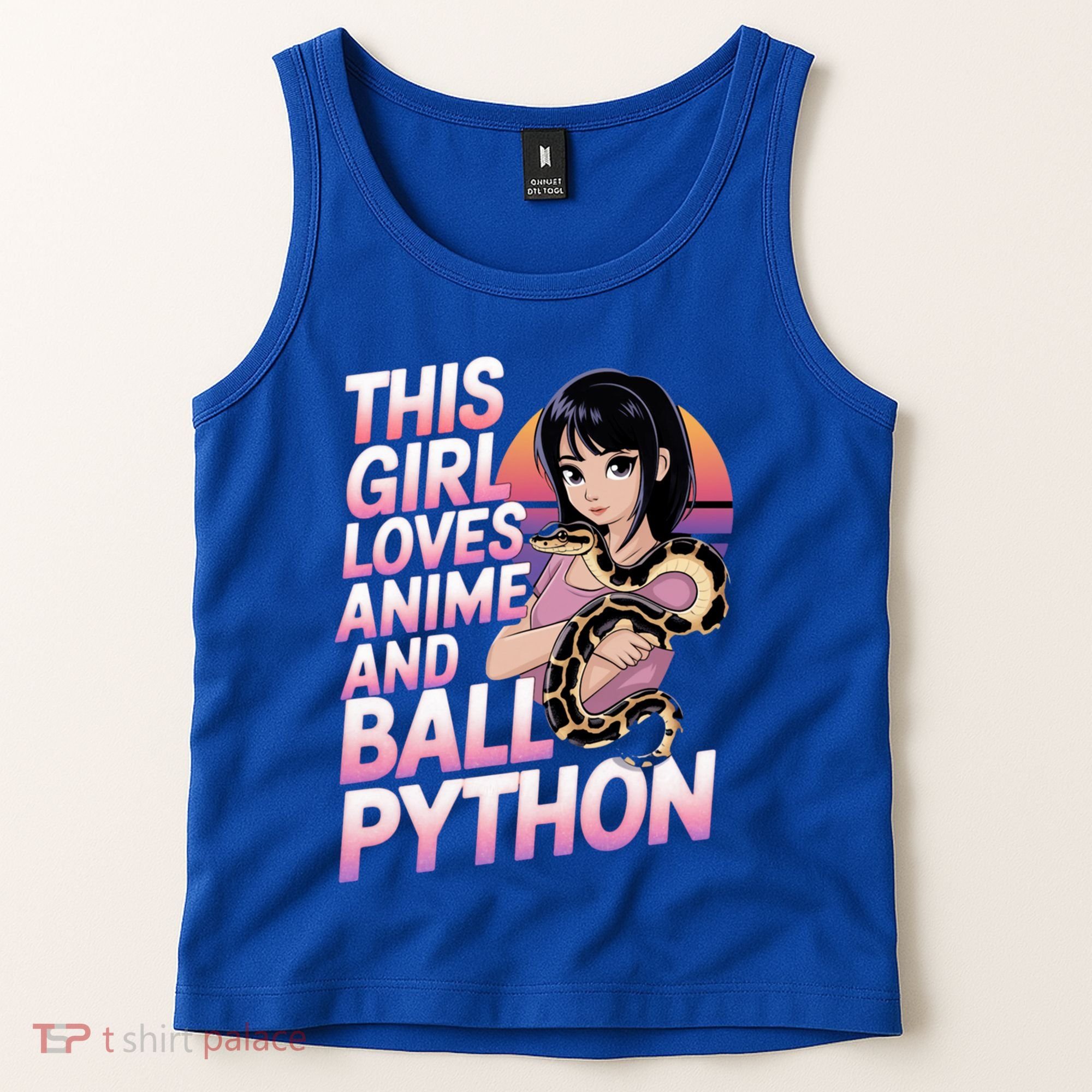 This Loves Anime Ball Python Snake Pet Ball Python Great Gift Tank Top